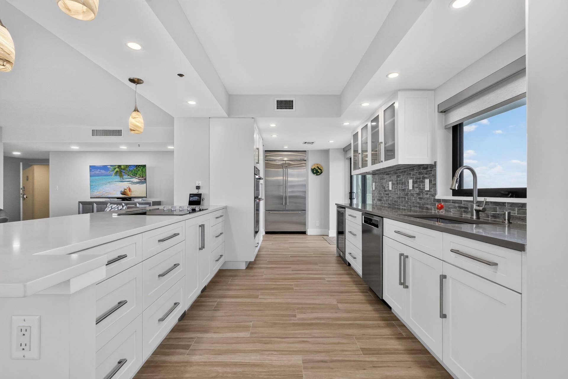 2917 S Ocean Boulevard, #401, Highland Beach, FL 33487 Long Shot of Kitchen