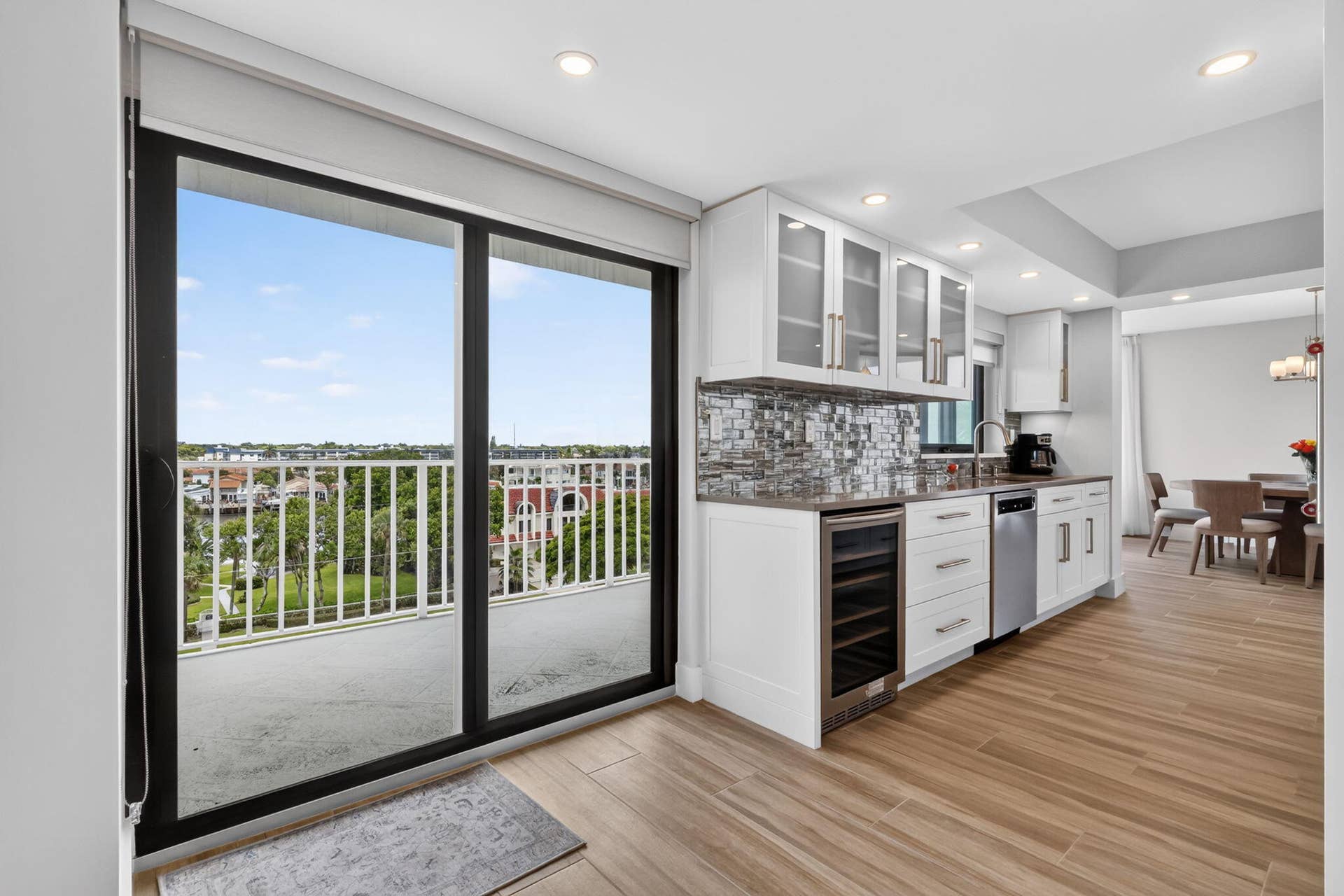 2917 S Ocean Boulevard, #401, Highland Beach, FL 33487 Kitchen View of Intracoastal