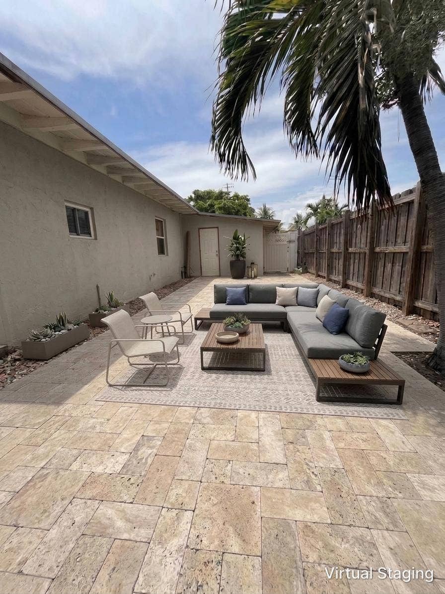 406 NE 18TH Avenue, Pompano Beach, FL 33060 406 NE 18th Ave side yard virtually stag