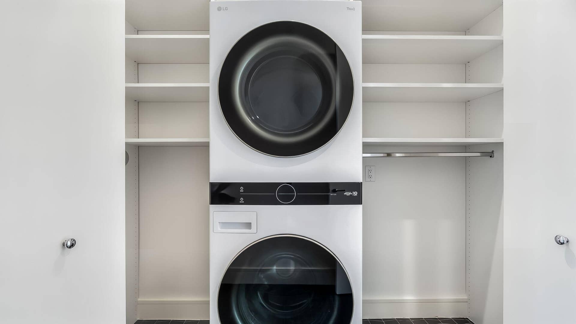 Upper Level Laundry and Storage Area