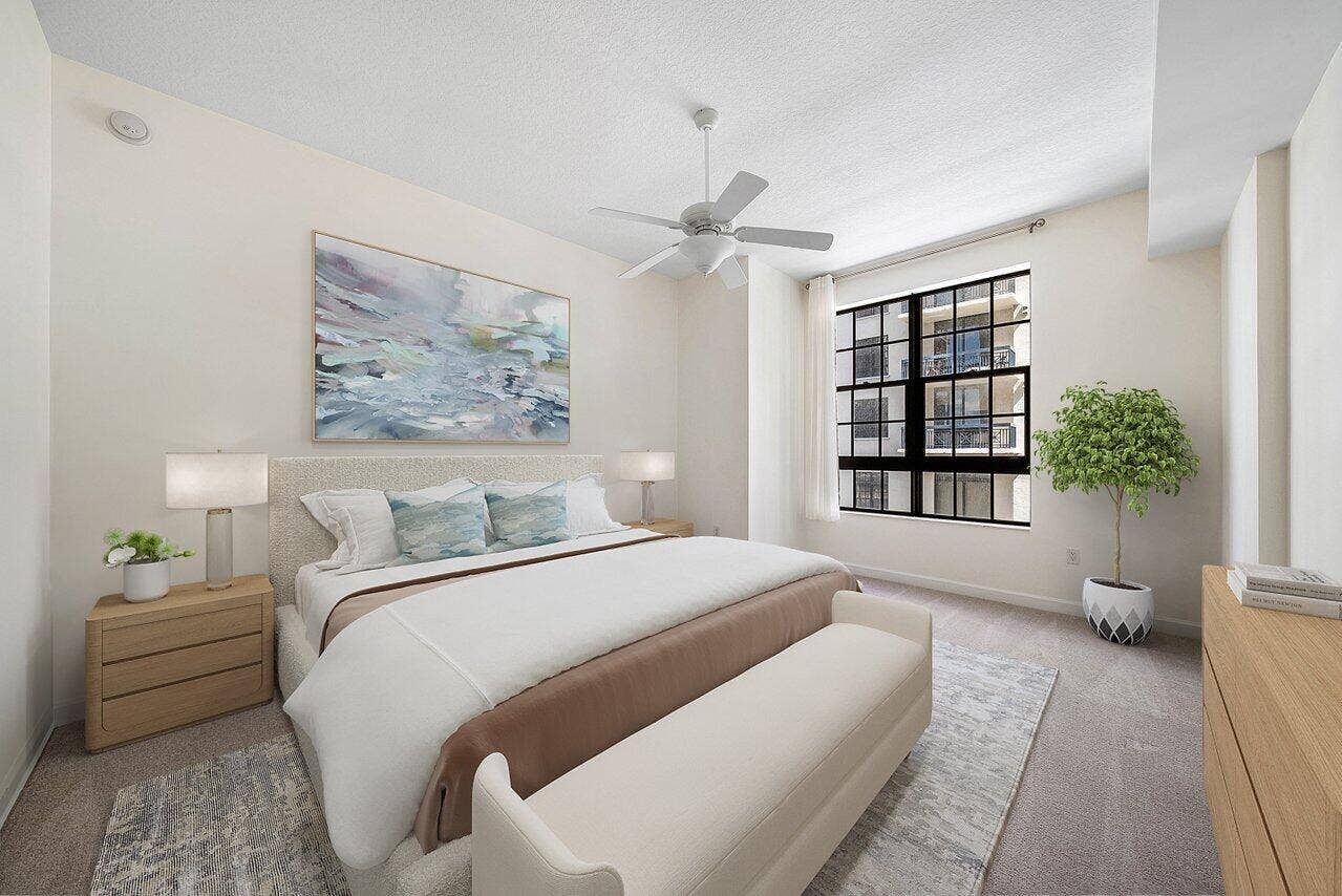 801 S Olive Avenue, #715, West Palm Beach, FL 33401 renderingsof bedroom