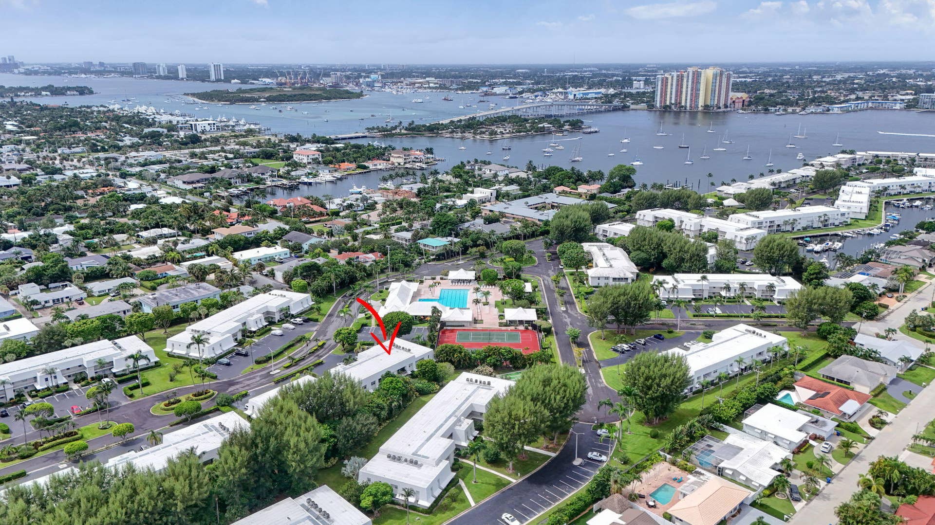 1251 Sugar Sands Boulevard, #124, Singer Island, FL 33404 Aerial Location View with Blue Heron Bri