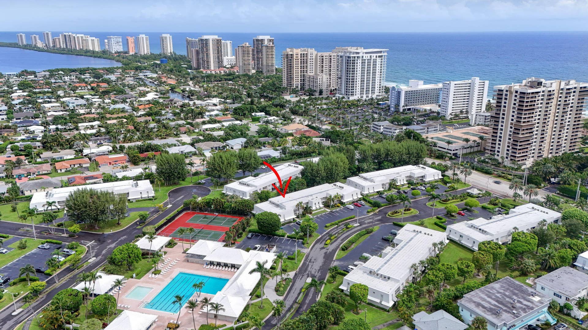 1251 Sugar Sands Boulevard, #124, Singer Island, FL 33404 Aerial Location View with top of Intraco