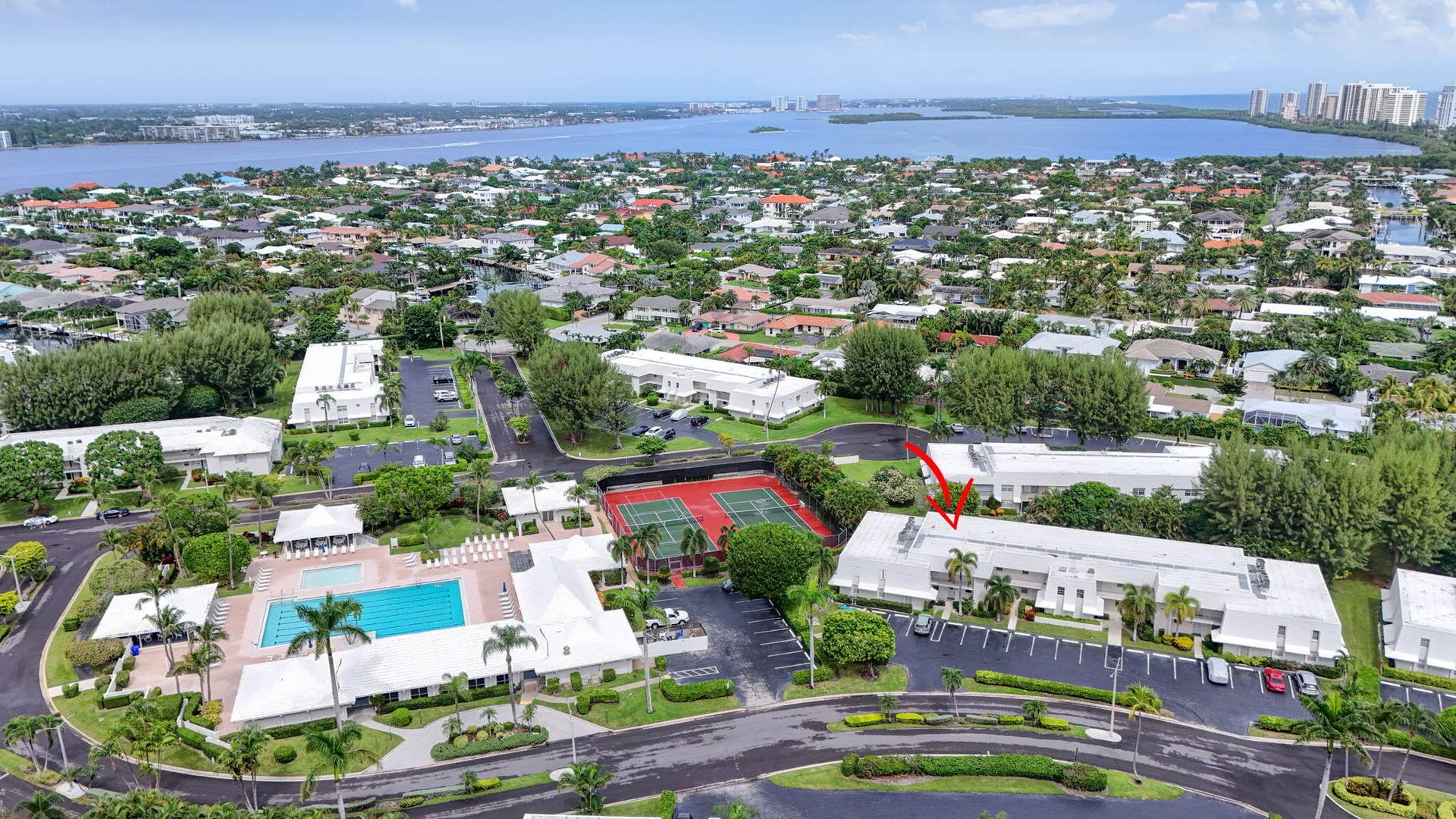 1251 Sugar Sands Boulevard, #124, Singer Island, FL 33404 Aerial Location View with top of Intraco