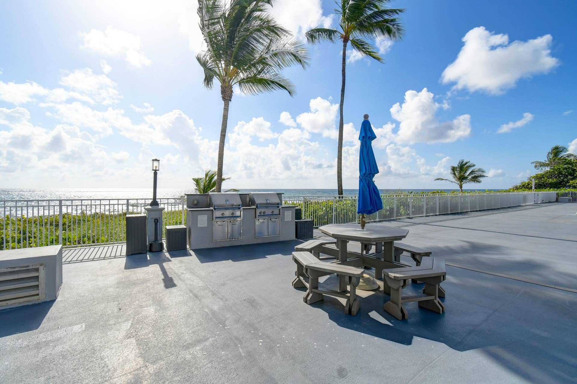 3221 S Ocean Boulevard, #704, Highland Beach, FL 33487 Grilling Area
