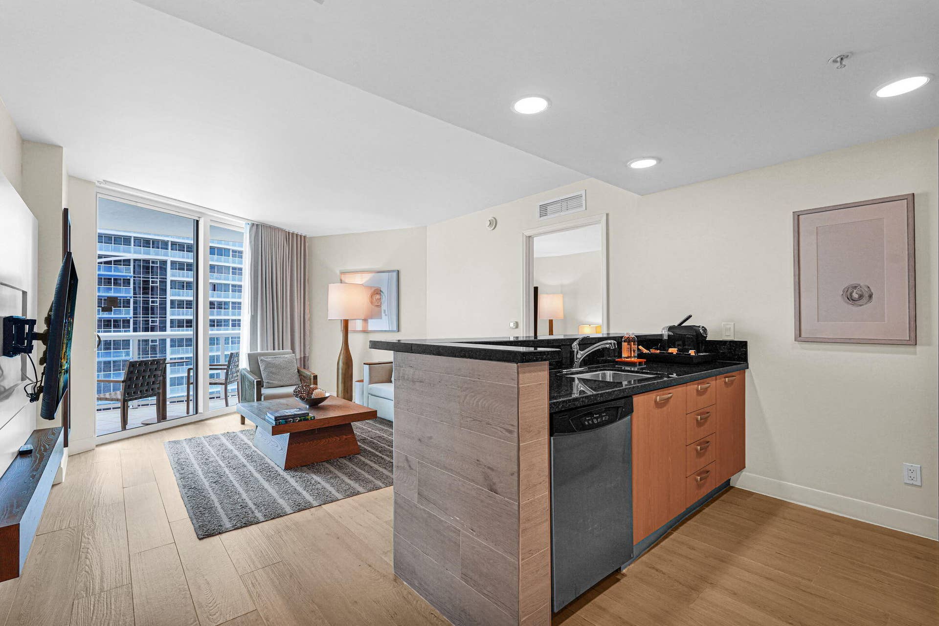 505 N FORT LAUDERDALE BEACH Boulevard, #1105, Fort Lauderdale, FL 33304 Kitchen / Living Combo