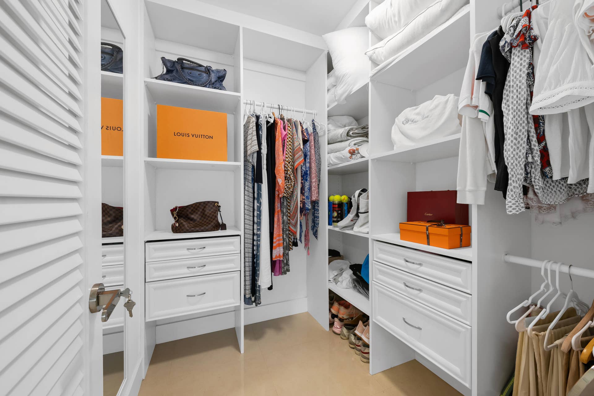Primary closet