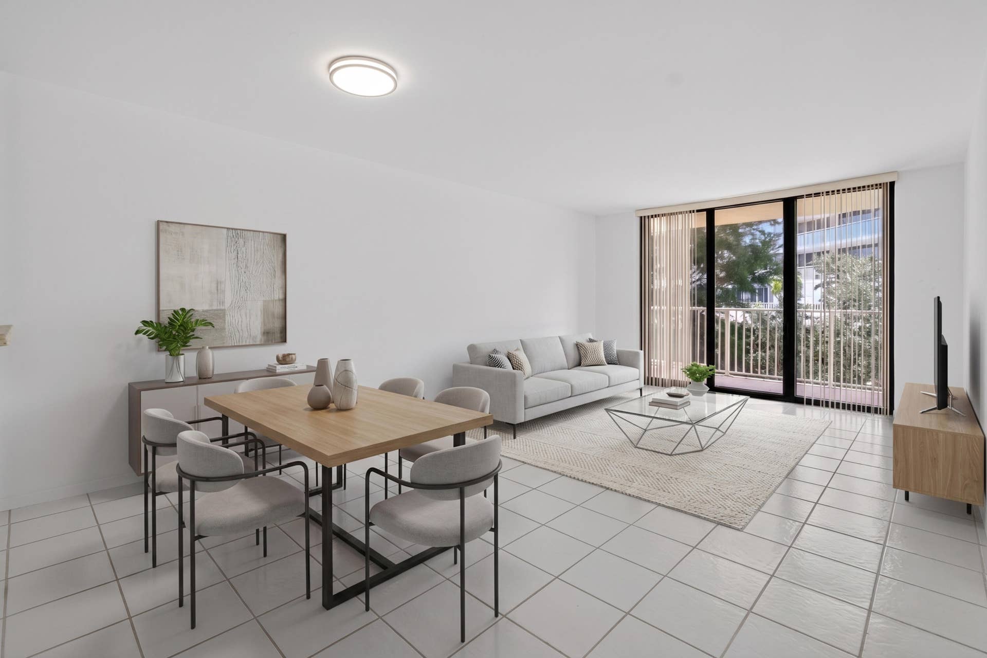 3540 S Ocean Boulevard, #208, South Palm Beach, FL 33480 Staged Livinroom