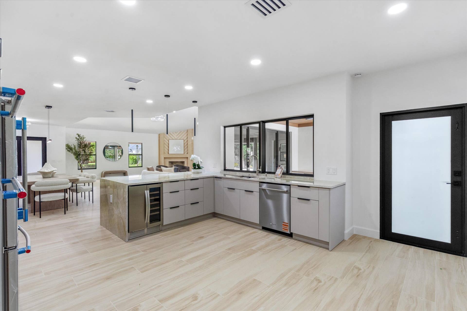 Pass-Through to the Summer Kitchen