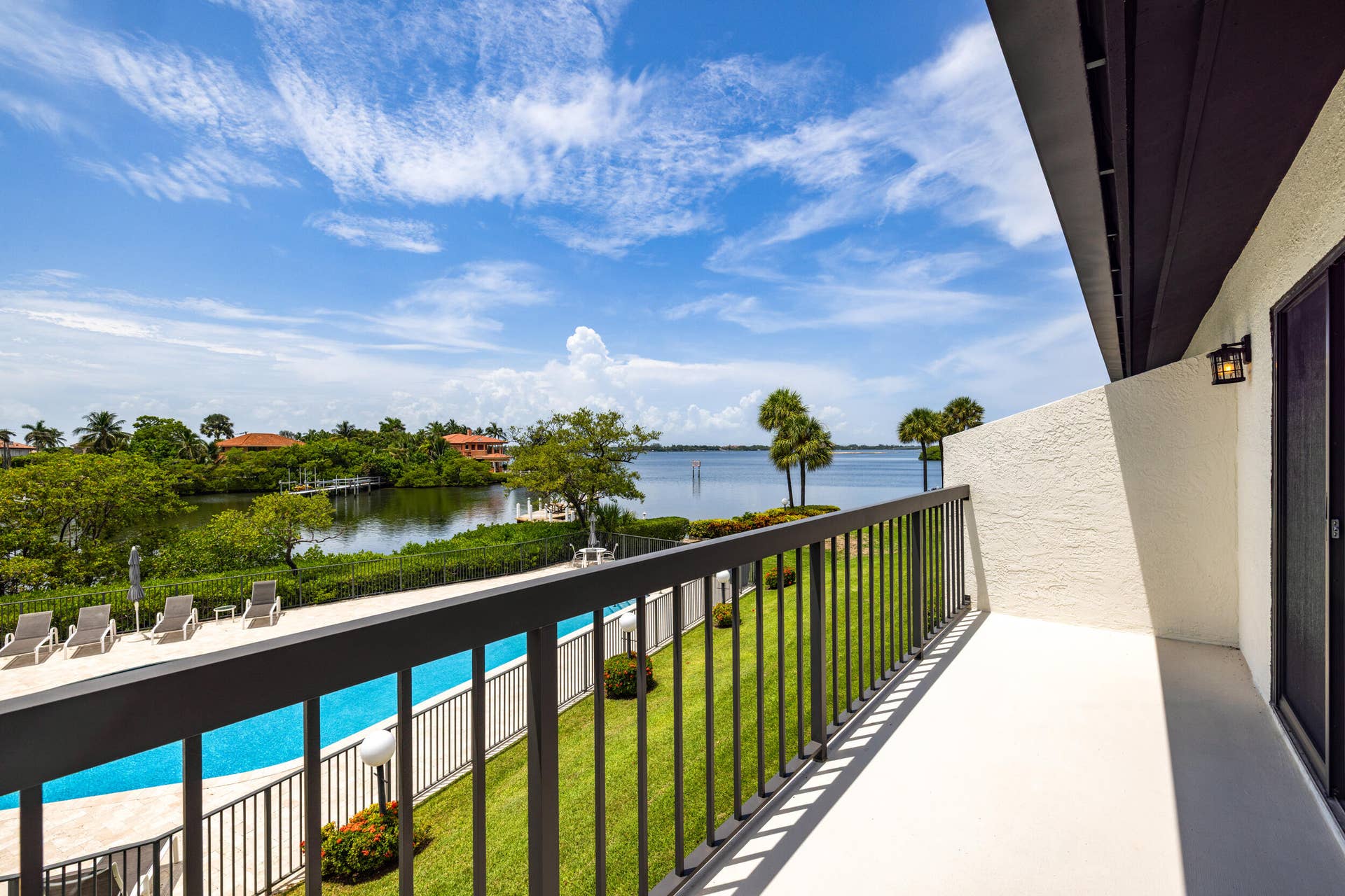 3474 S OCEAN Boulevard, #10, Palm Beach, FL 33480 Master bedroom deck