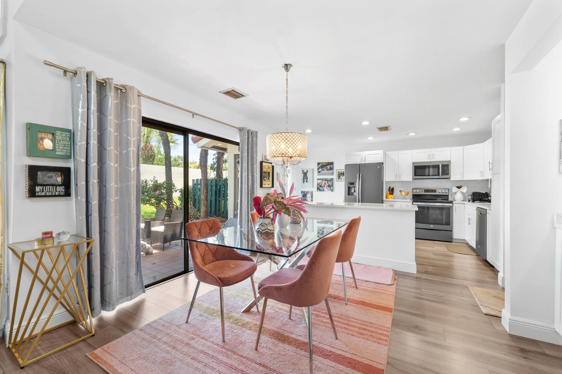 dining to patio