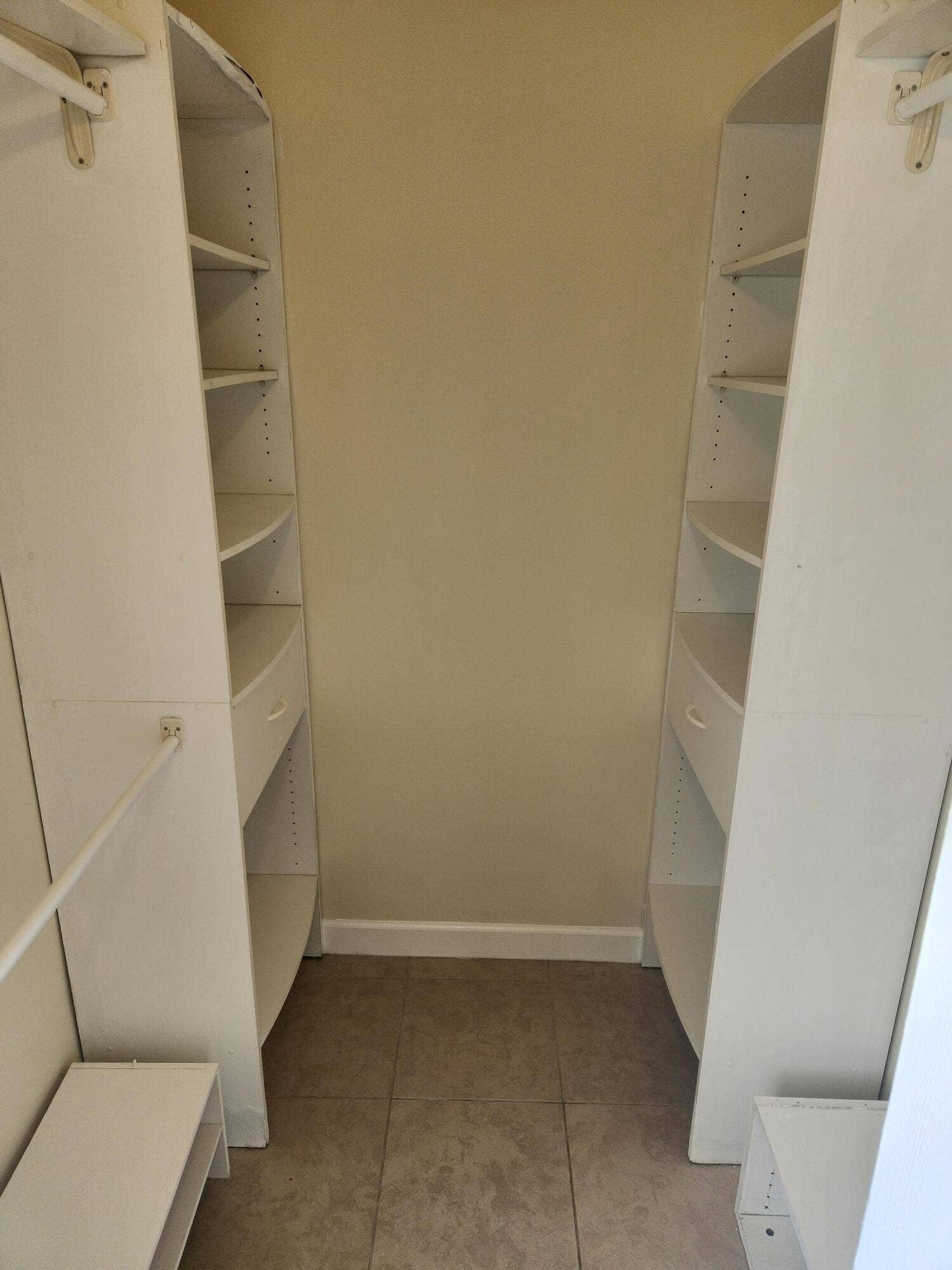 Master walk in closet