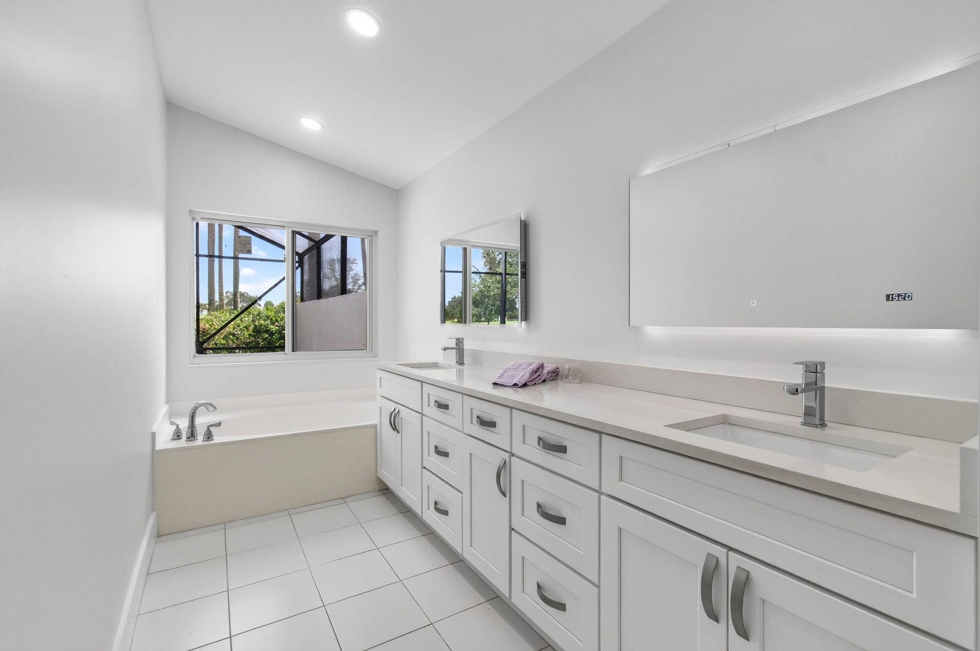 15441 Strathearn Drive, Delray Beach, FL 33446 with Double Sinks, Modern Mirrors & Updated Cabinets & Vanity Tops