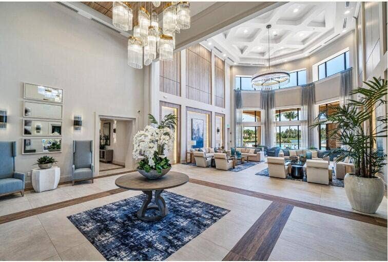 6966 Great Falls Circle, Boynton Beach, FL 33437 Valencia Pointe Clubhouse Lobby
