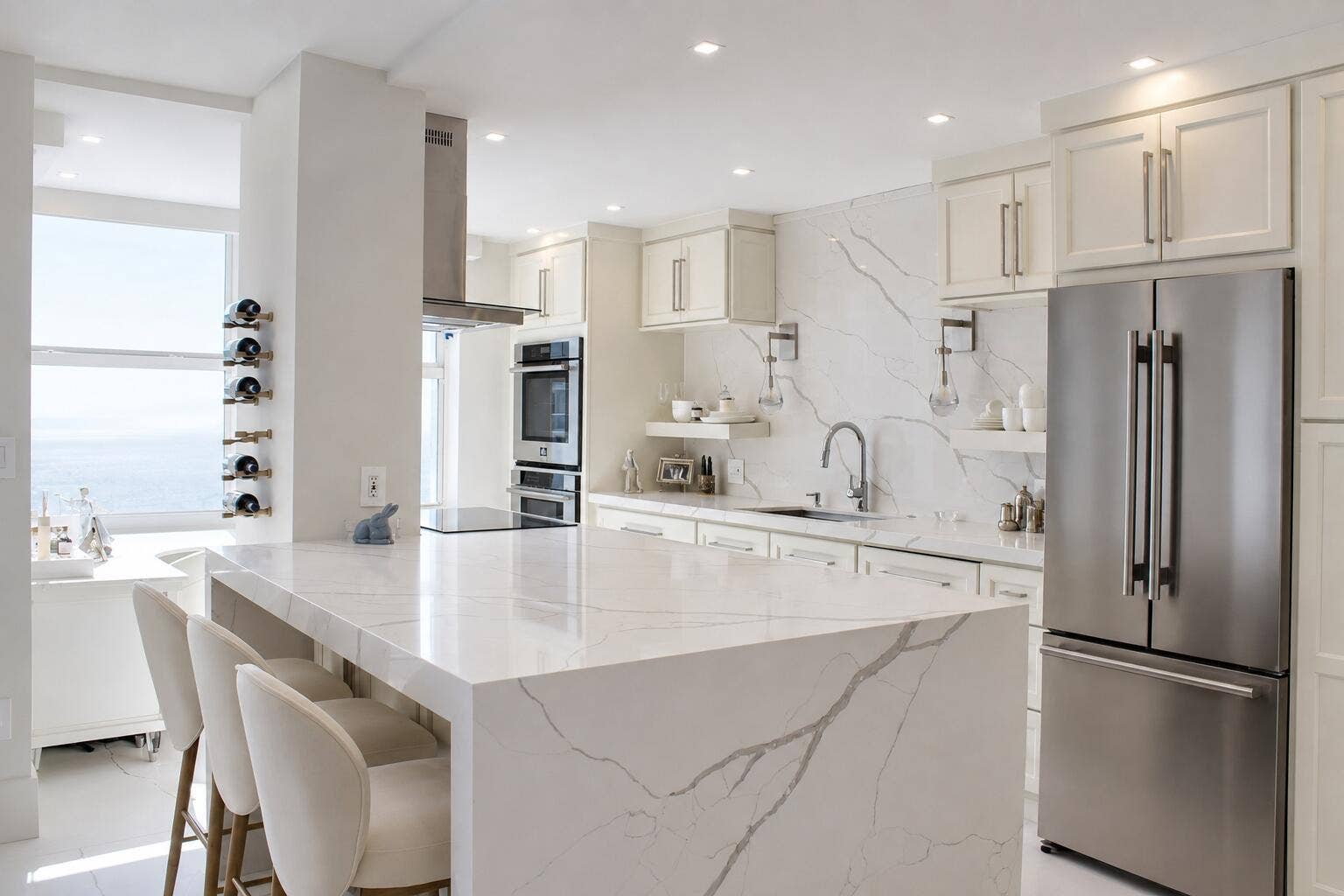4300 N OCEAN Boulevard, #15D, Fort Lauderdale, Fort Lauderdale, FL 33308 Kitchen/ Island