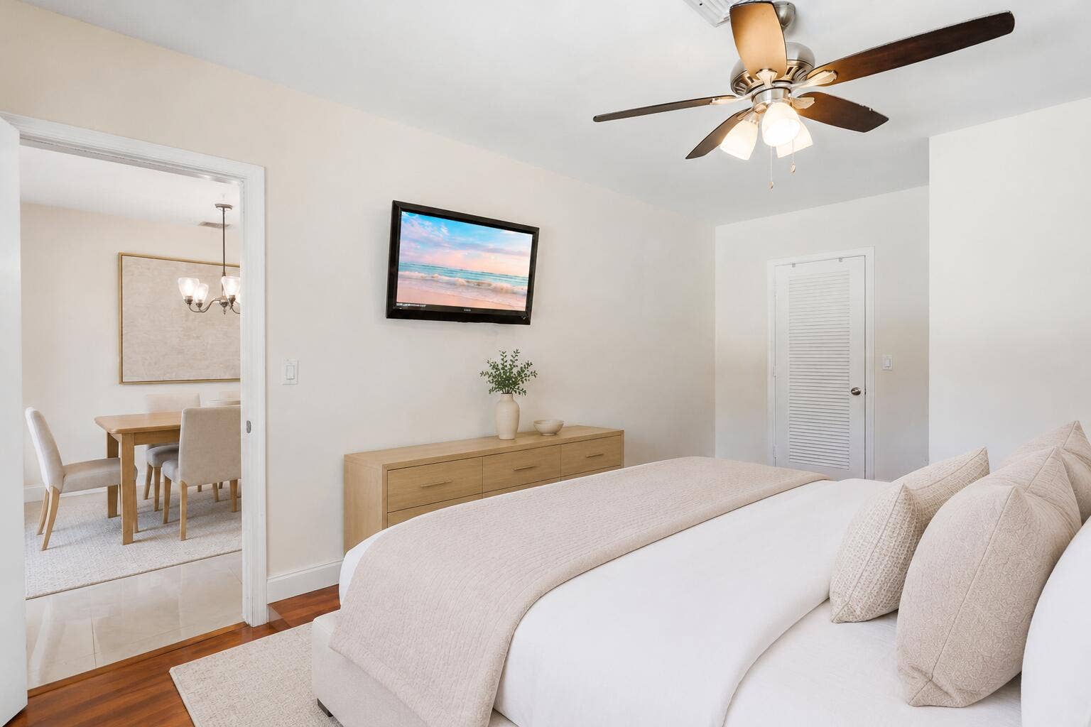 115 Orchard Ridge Lane, Boca Raton, FL 33431 Primary bedroom with walk-in closet. (virtually staged for illustrative purposes; no permanent features or finishes have been altered)