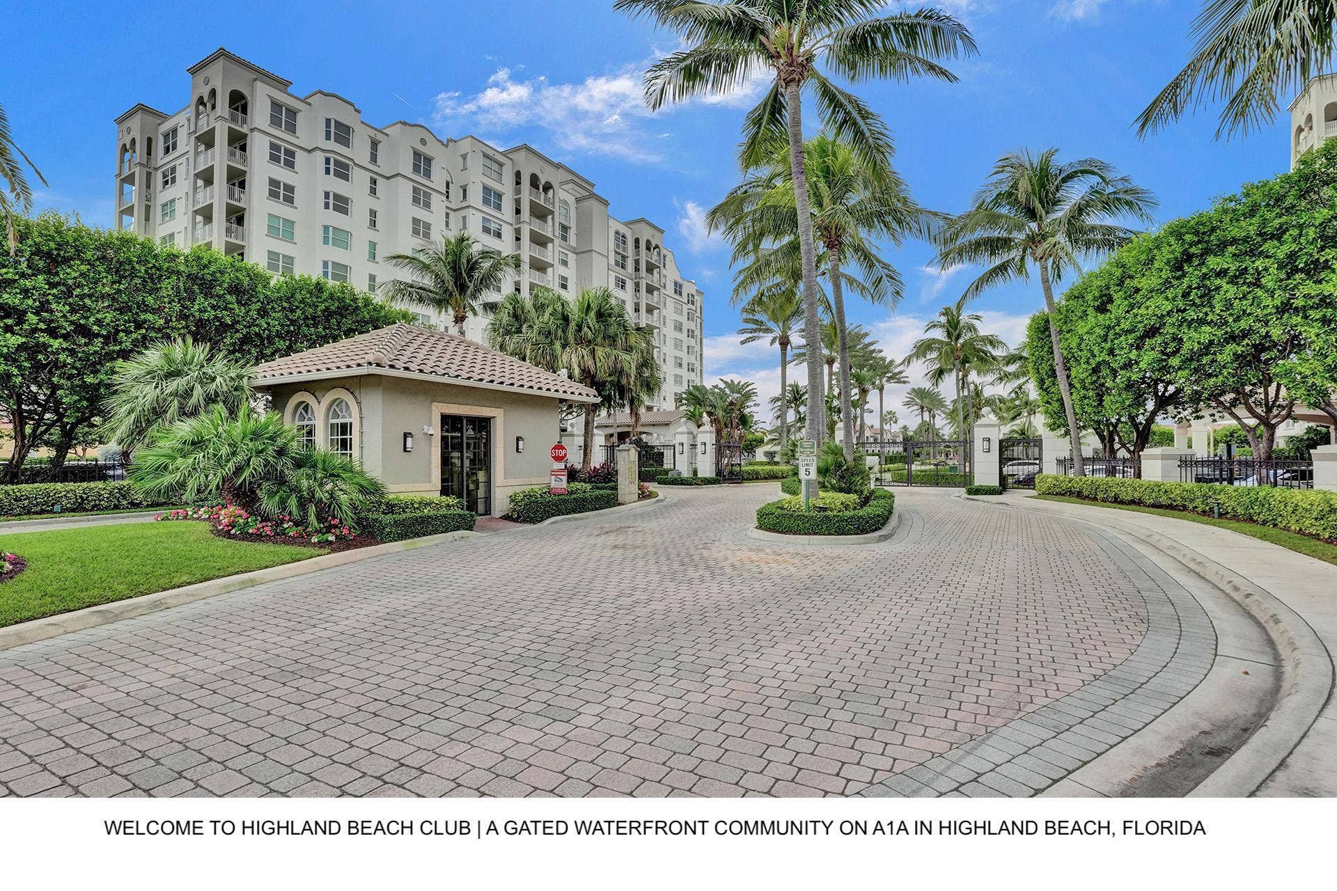 3606 S OCEAN Boulevard, #905, Highland Beach, Highland Beach, FL 33487 Welcome to Highland Beach Club