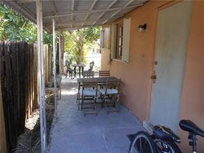 Back patio