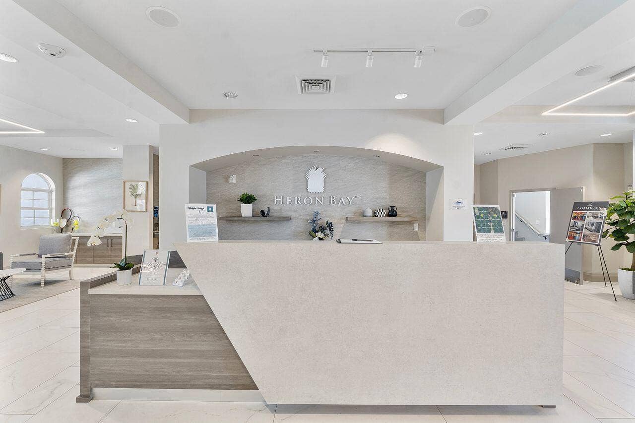 12390 NW 78th Manor, Parkland, FL 33076 A pretty and modern recreation area at the Commons Community clubhouse, Ask the receptionist for a list of activities for residents and owners only