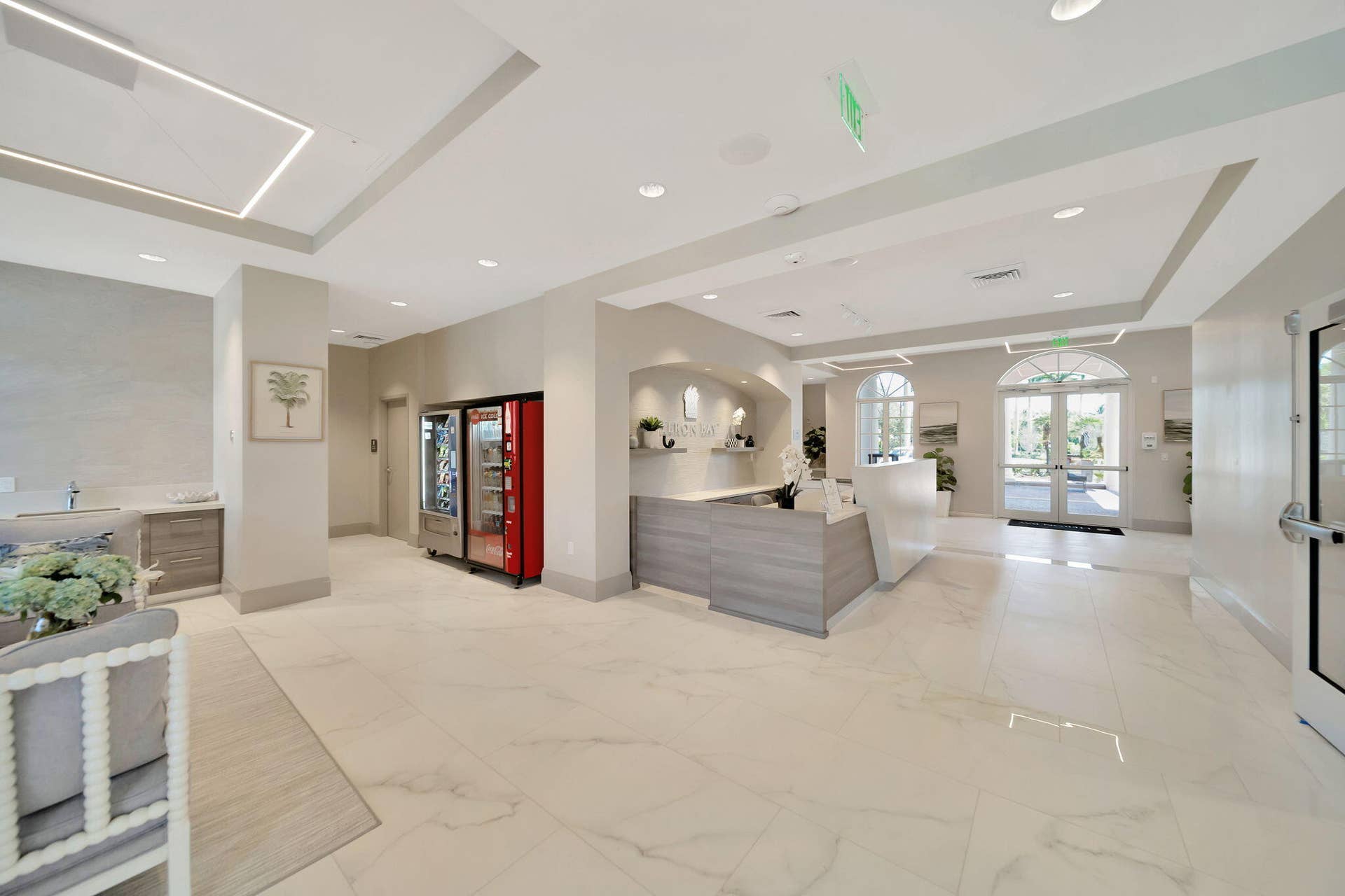 12390 NW 78th Manor, Parkland, FL 33076 The pretty entryway into the lobby at the Commons Community Clubhouse, Everyone in Heron Bay is welcome though not open to the public,