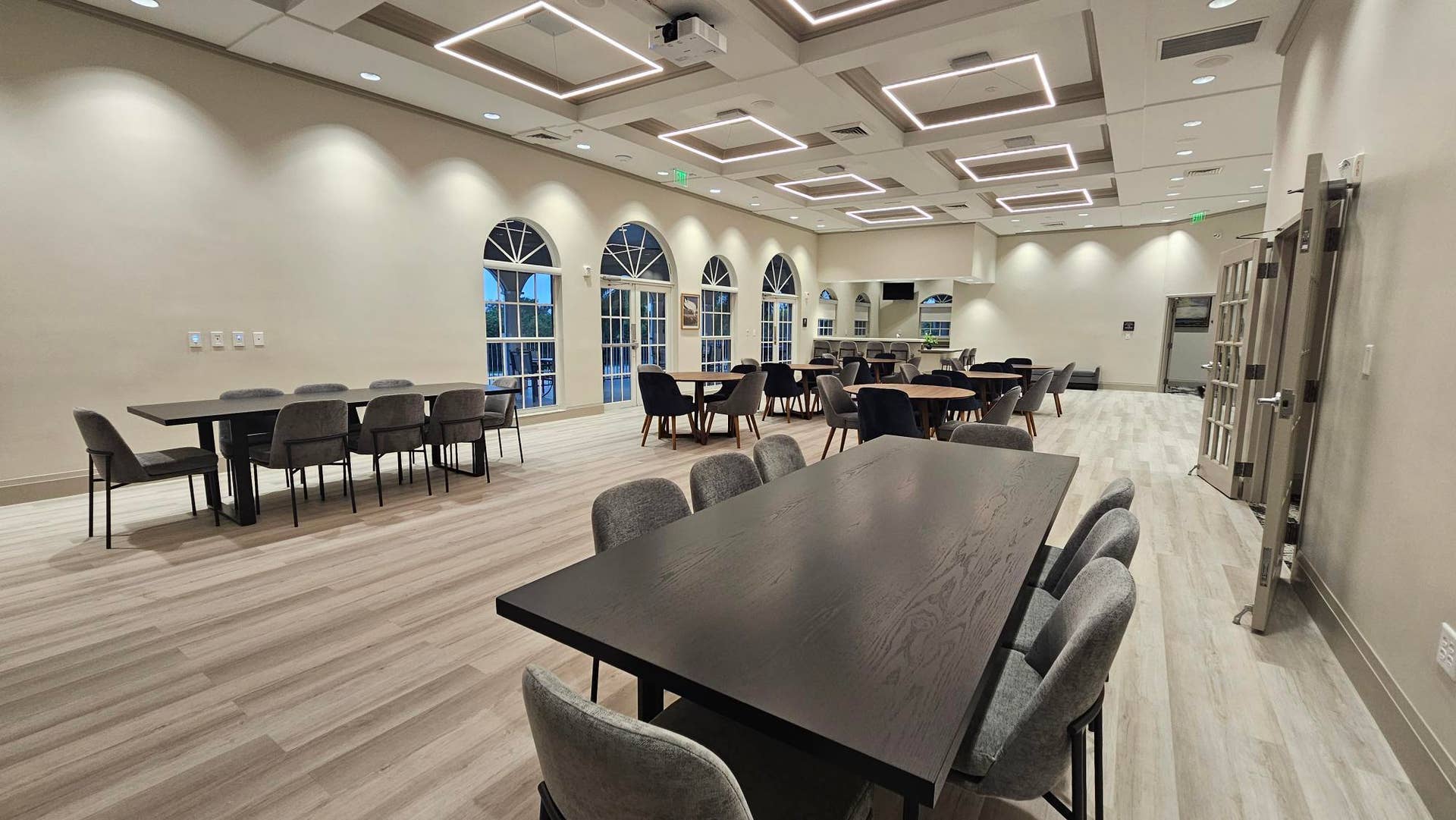 12390 NW 78th Manor, Parkland, FL 33076 This community gathering room is great for cocktail parties, movies or pizza nights or any function you would like to host, You can book the room for private functions at the Commons clubhouse