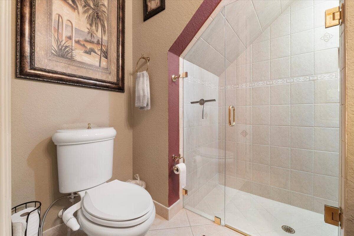 12390 NW 78th Manor, Parkland, FL 33076 The 2nd downstairs full bathroom with all new plumbing and top of the line vanity and spray bidet..Ooh La La