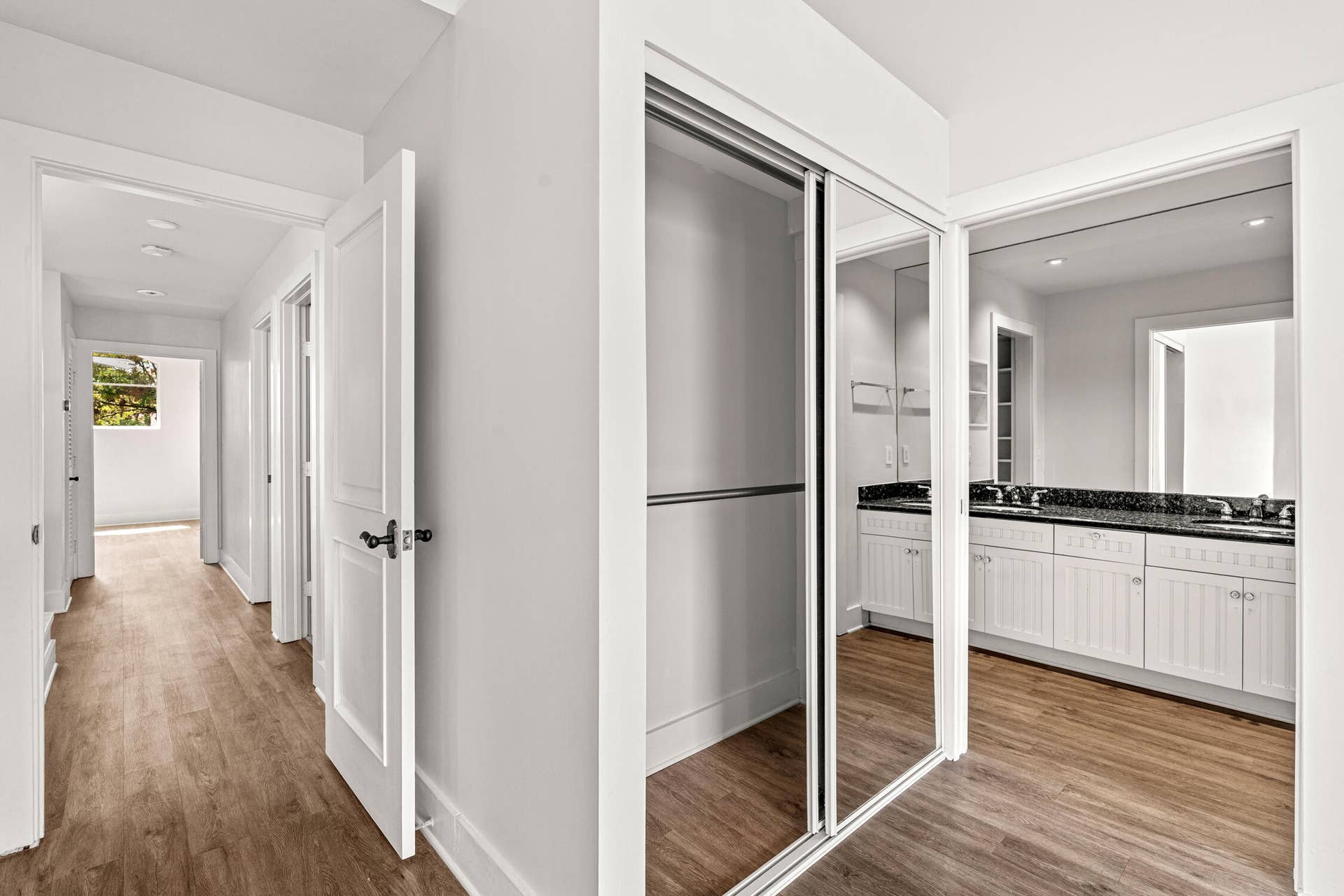 An additional custom closet has been added to the master bedroom.