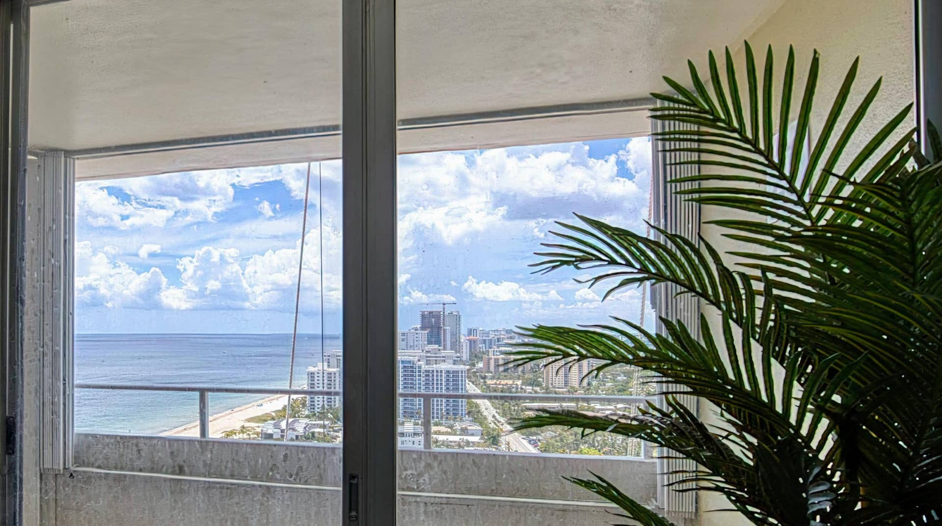 111 Briny Avenue, #27-12, Pompano Beach, FL 33062 Balcony from inside