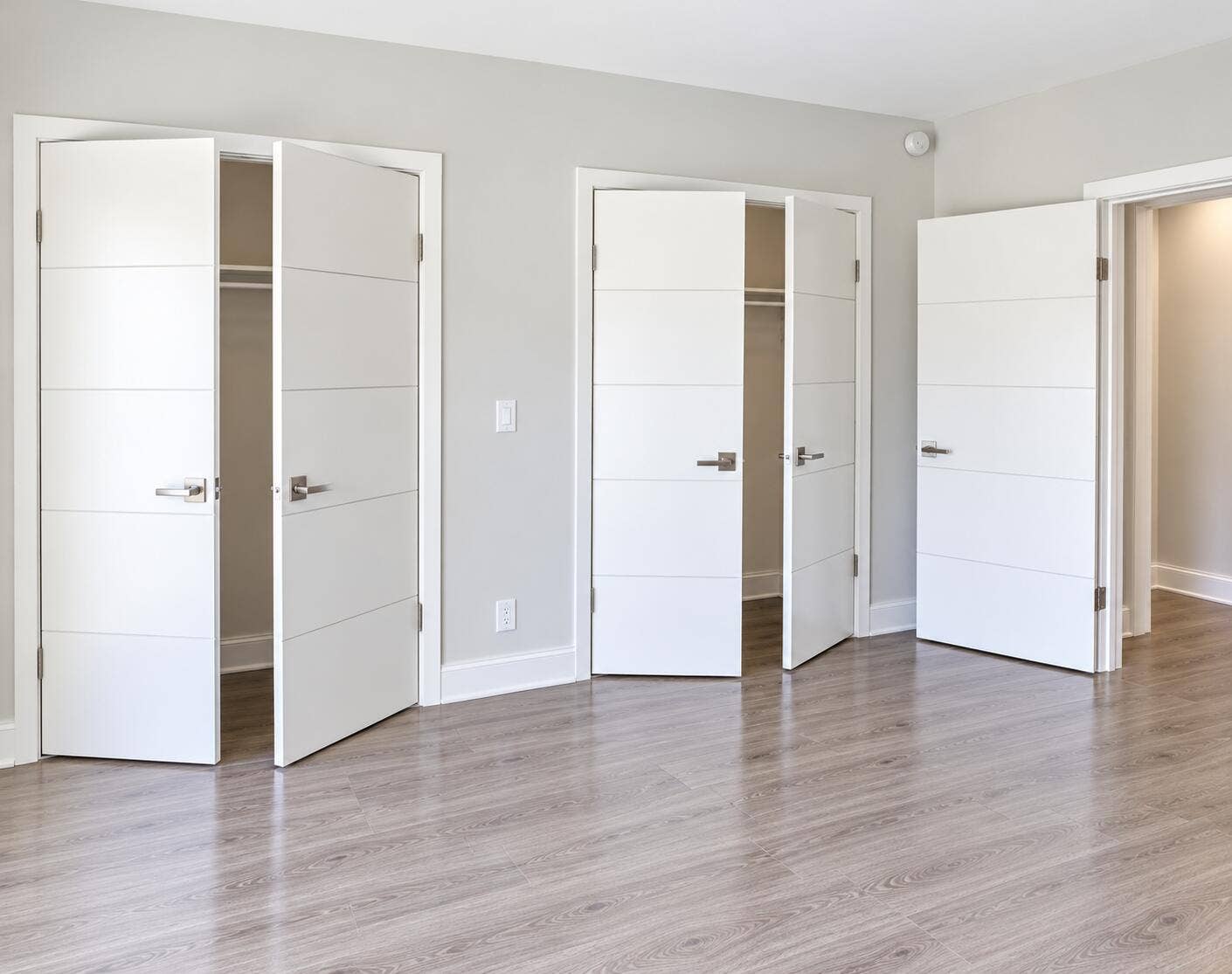 Plenty of closet space in Bedroom