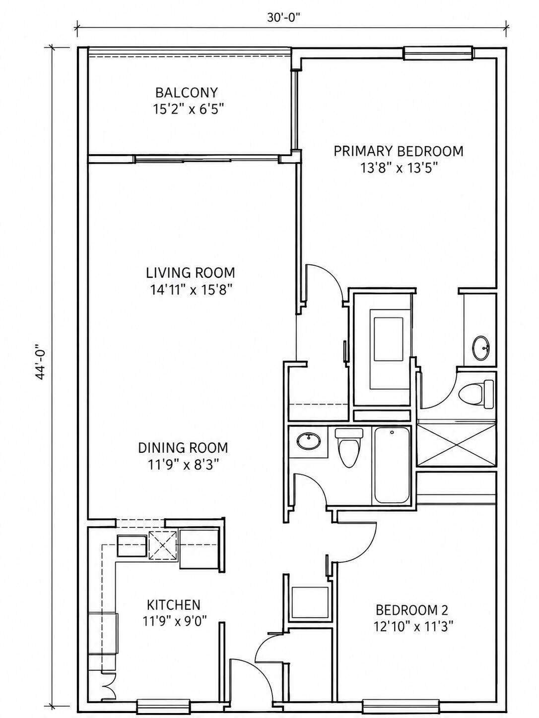 8342 E Boca Glades Boulevard, #234, Boca Raton, FL 33434 Floor Plan
