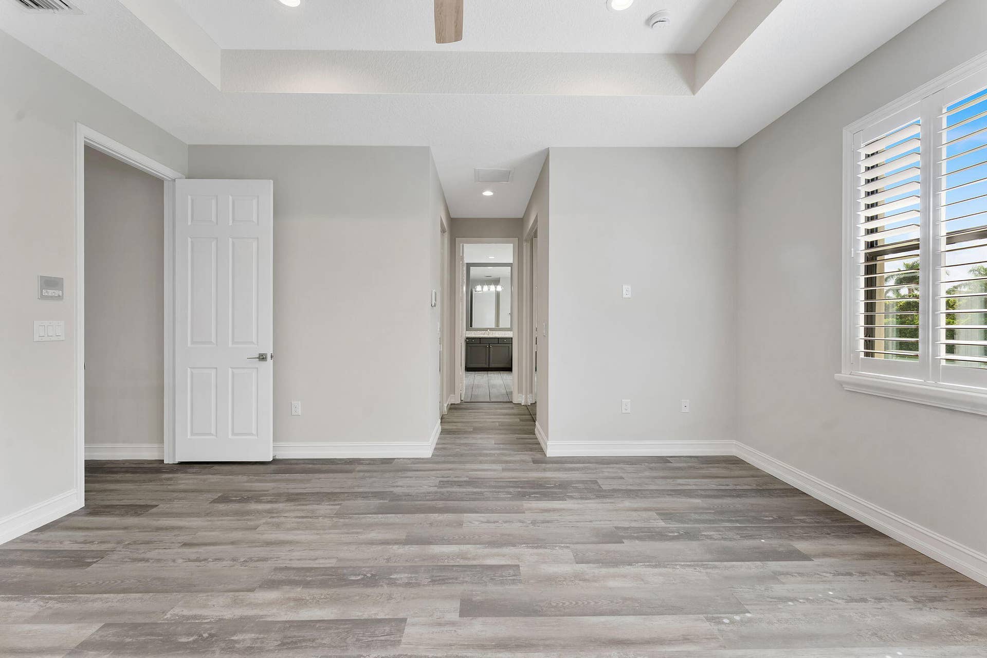 14545 Alabaster Avenue, Delray Beach, FL 33446 Primary suite - new floors and fan.