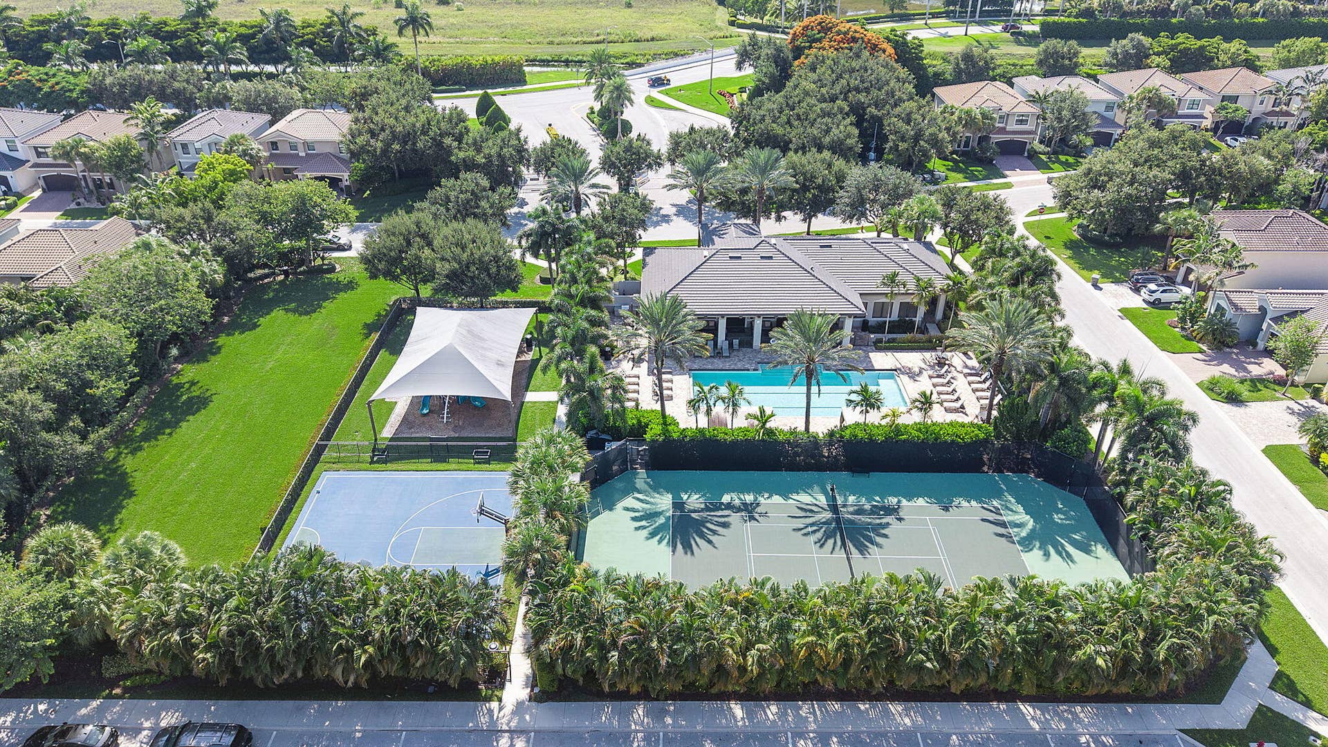 14545 Alabaster Avenue, Delray Beach, FL 33446 Community amenities - playground, basketball, tennis.