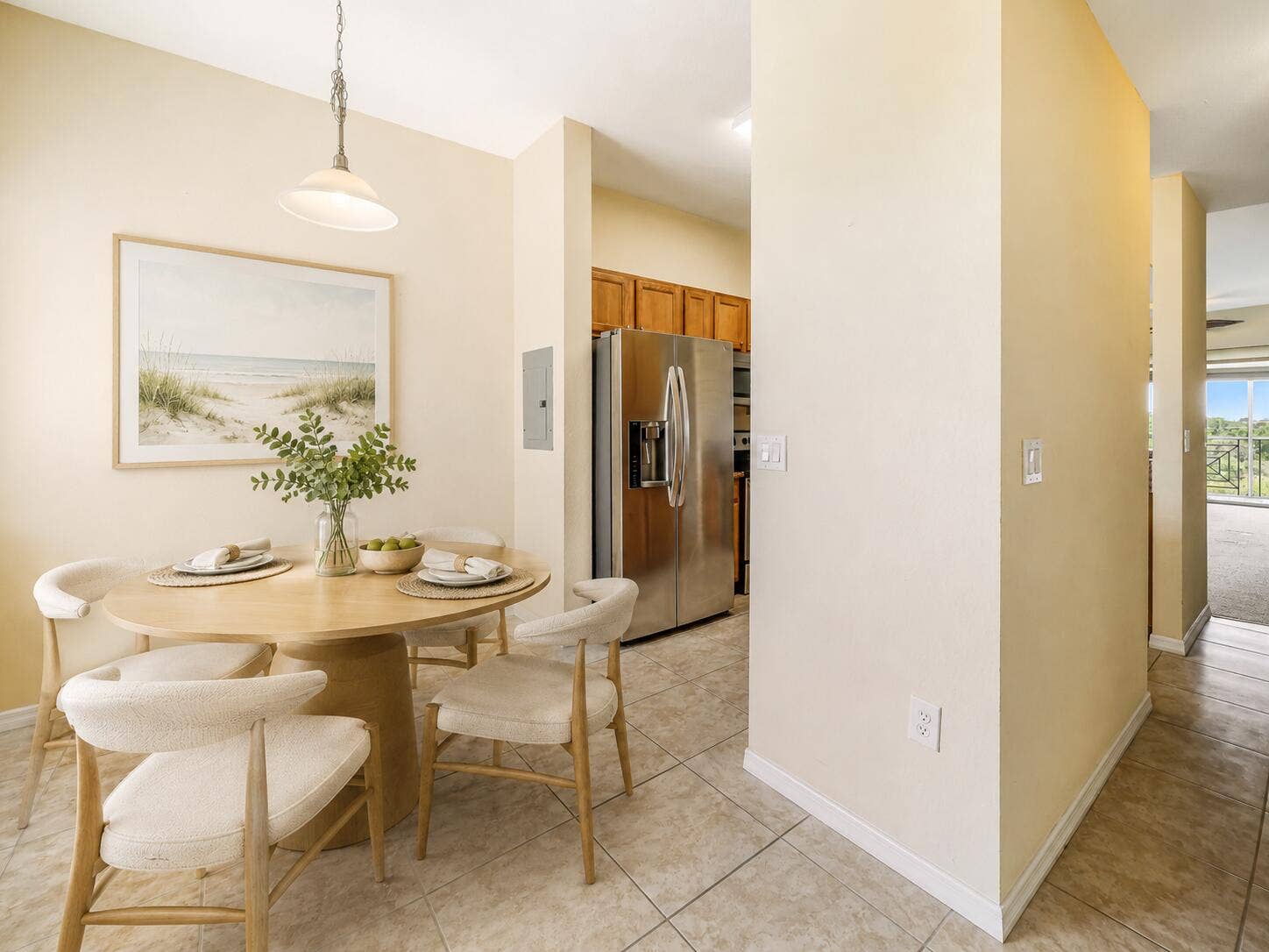 This is an AI generated photo showing staged furniture and new flooring