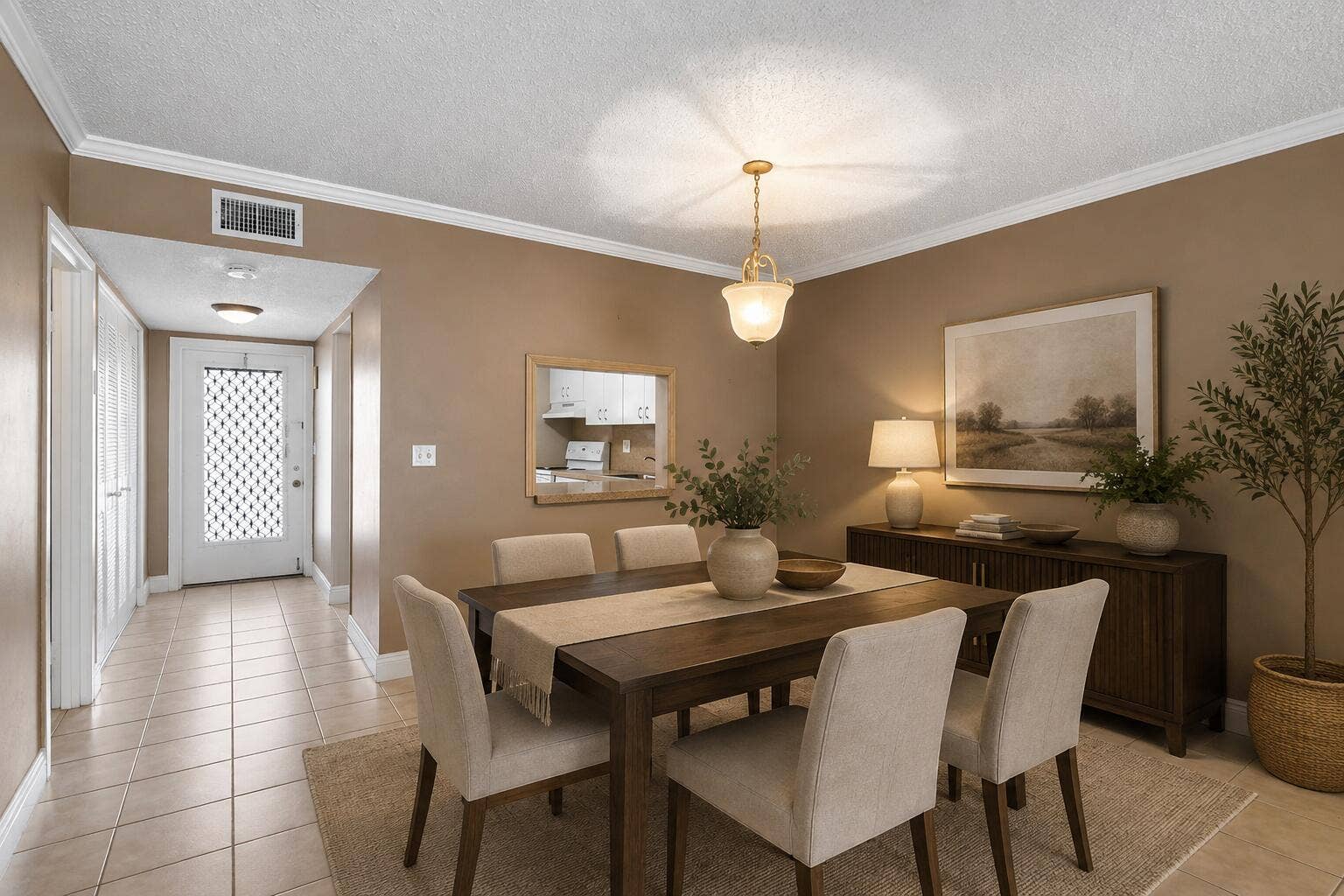 6 ABBEY Lane, #206, Delray Beach, FL 33446 Staged Dining Room