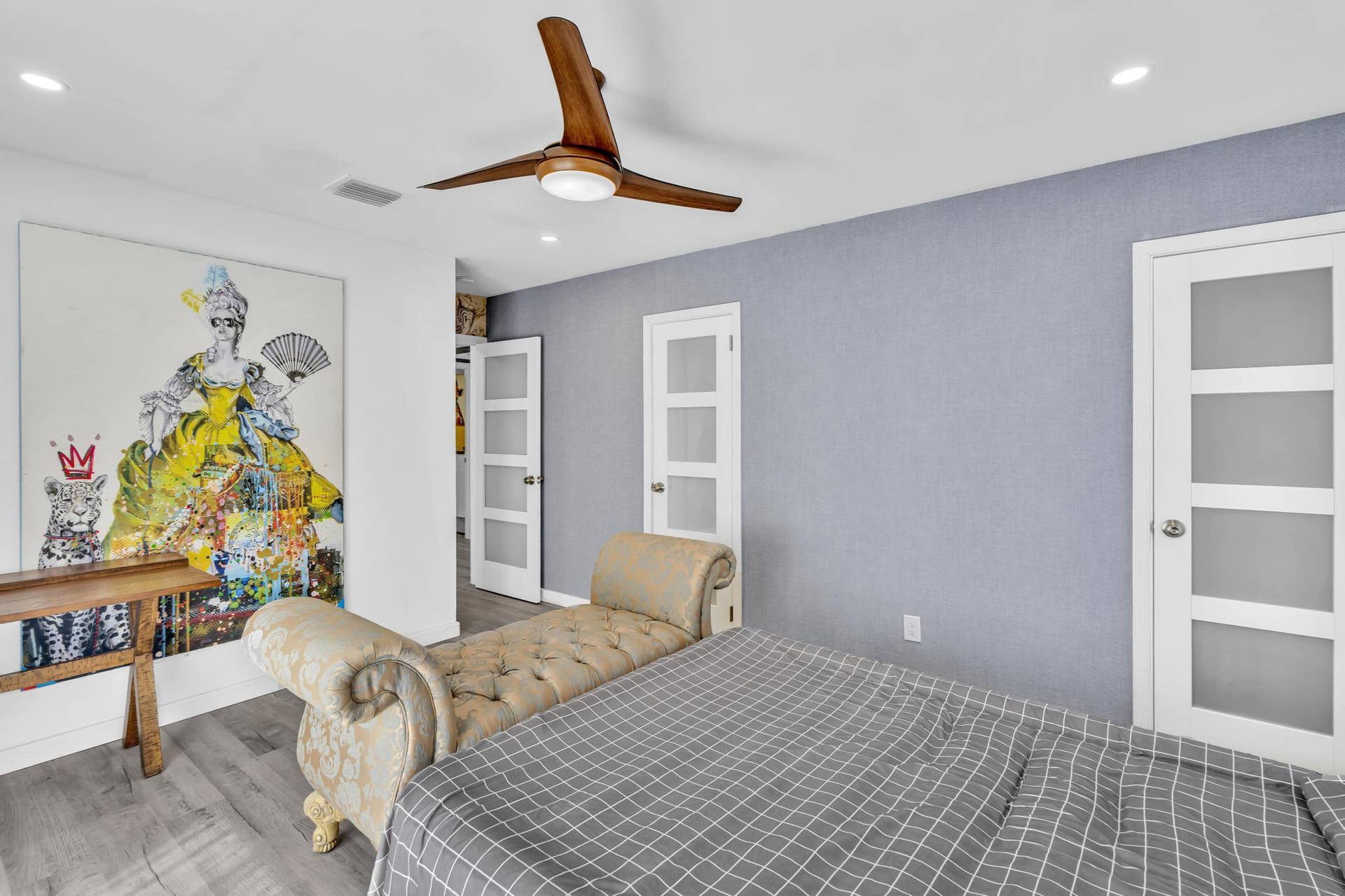 600 N VICTORIA Terrace, Fort Lauderdale, FL 33304 Third Bedroom with bathroom attached.