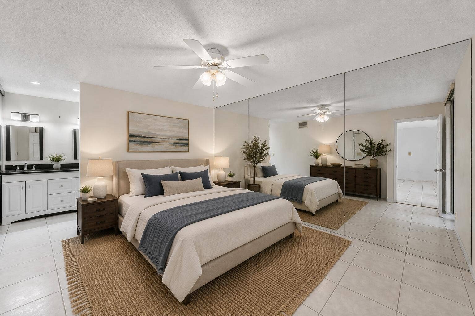 8577 Boca Glades Boulevard W, #A, Boca Raton, FL 33434 Primary Bedroom Staged