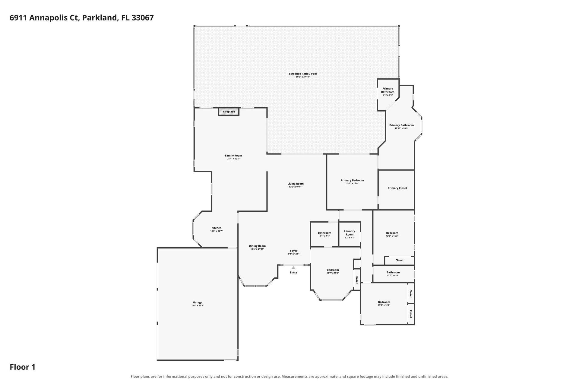 6911 ANNAPOLIS Court, Parkland, FL 33067 072-6911AnnapolisCourt-Parkland-FL-33067