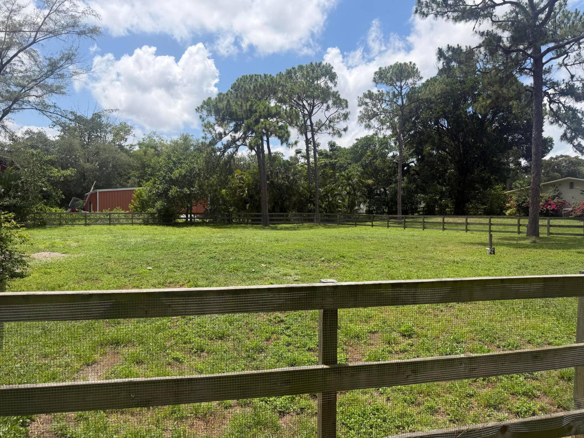 4020 Vinkemulder Road, Coconut Creek, FL 33073 Expansive grassy parcel with perimeter fencing and mature trees