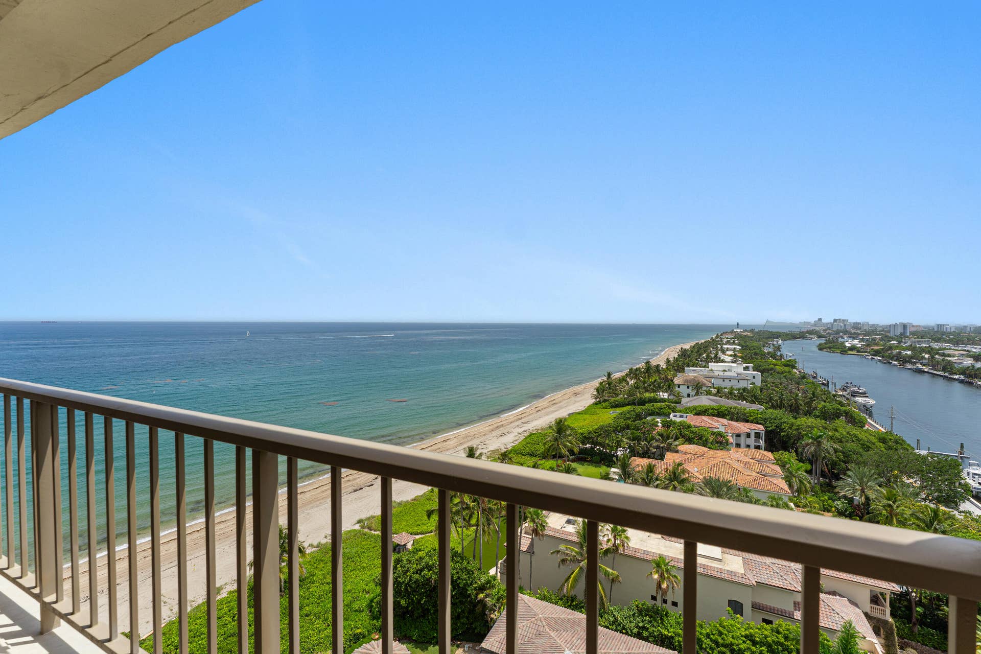 1021 HILLSBORO MILE, #PH3, Hillsboro Beach, FL 33062 BALCONY VIEW