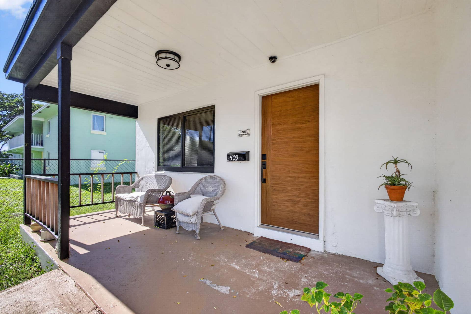 Covered front porch