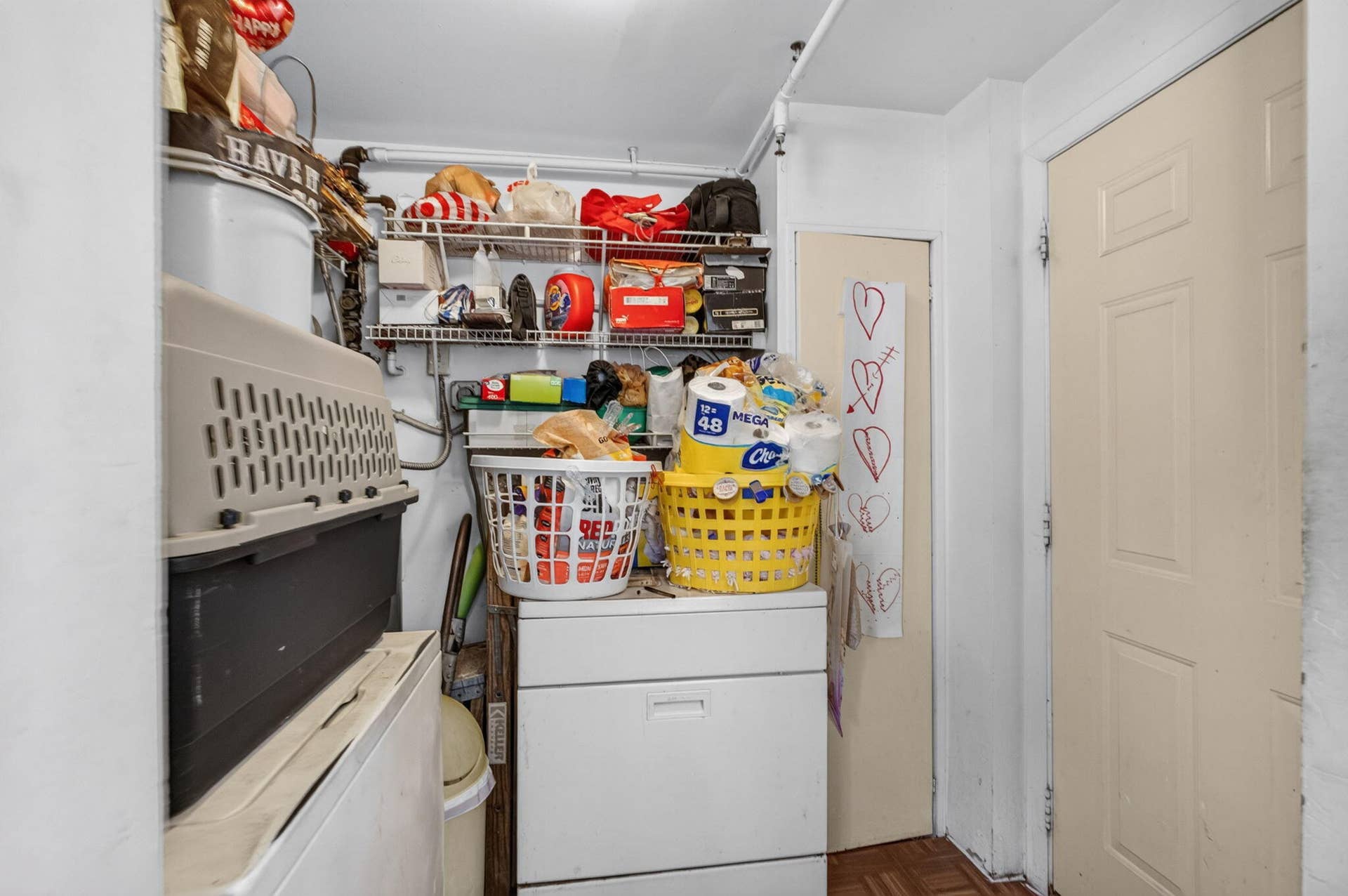 Inside utility room