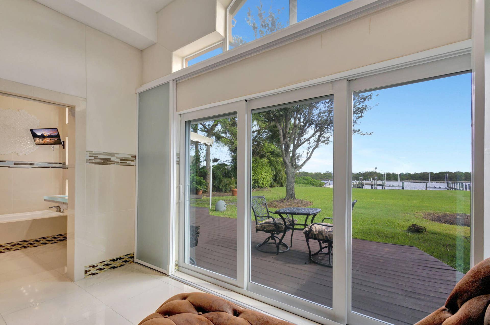 16334 PORT DICKINSON Drive, Jupiter, Jupiter, FL 33477 private patio off the bedroom
