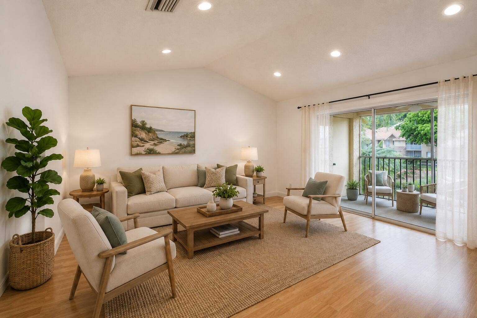 954 Coral Club Drive, #954, Coral Springs, FL 33071 Virtually Staged Living Area