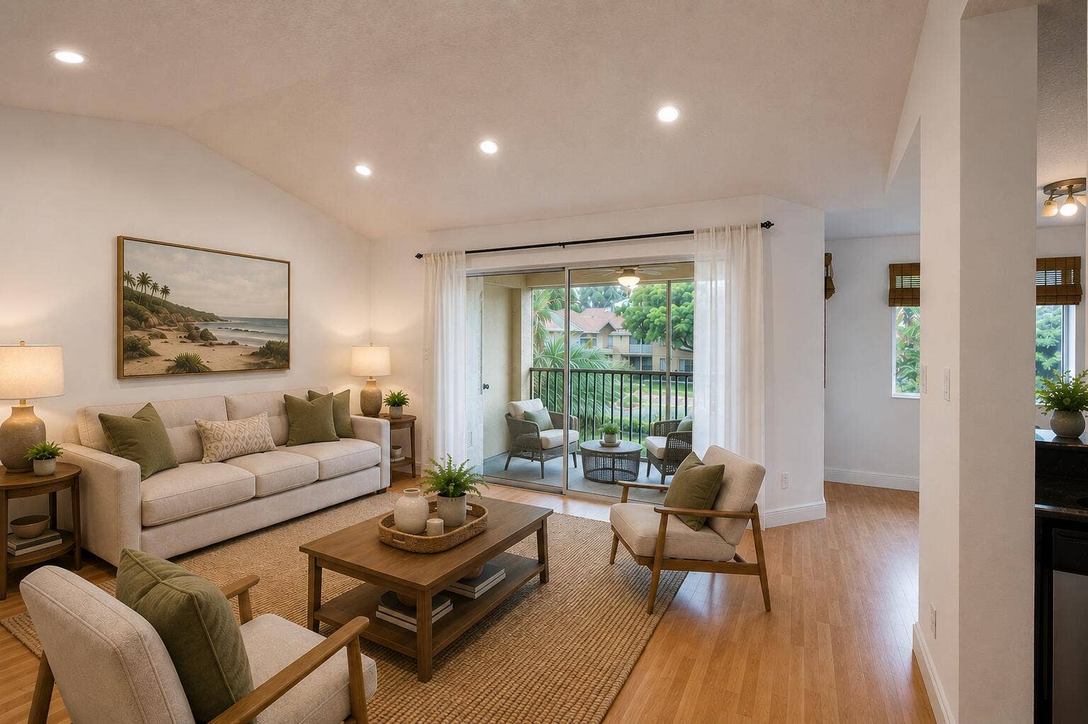954 Coral Club Drive, #954, Coral Springs, FL 33071 virtually Staged Living Room