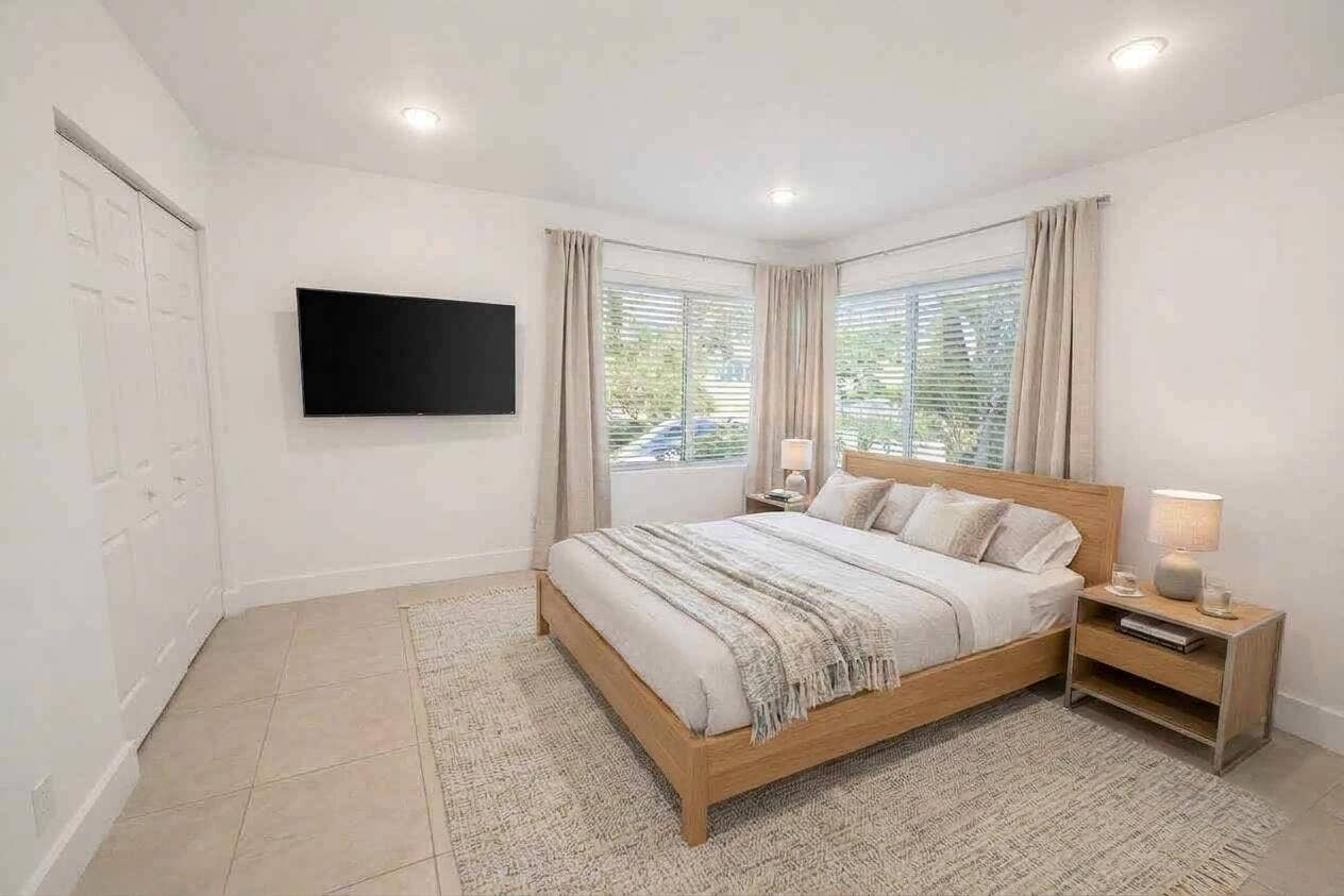 Virtually Staged Bedroom