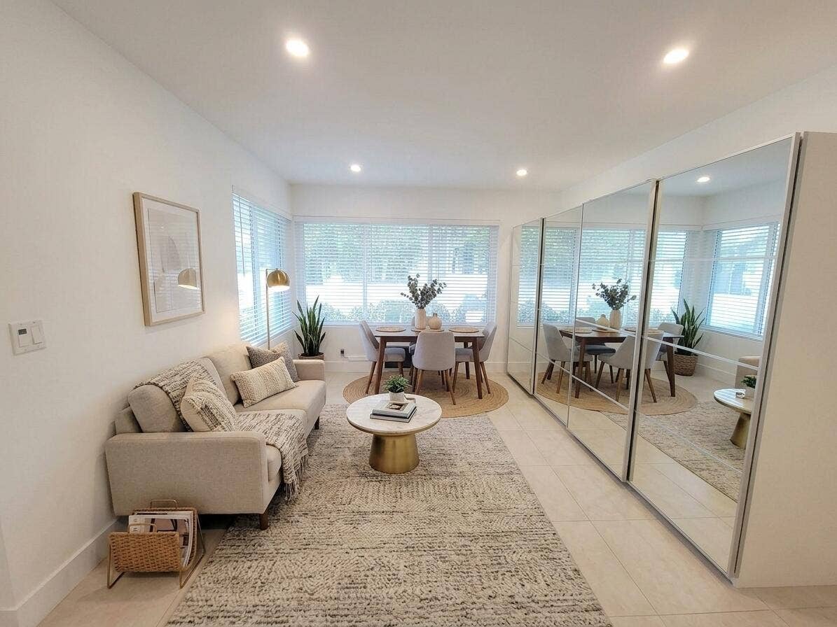 Virtually Staged Living/Dining