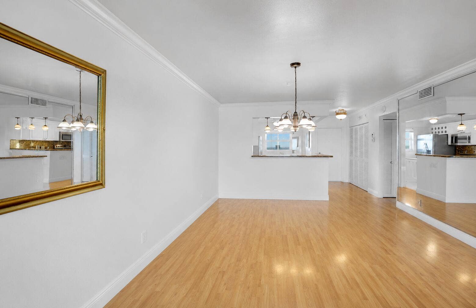 111 N Pompano Beach Boulevard N, #1611, Pompano Beach, FL 33062 Livingroom to kitchen