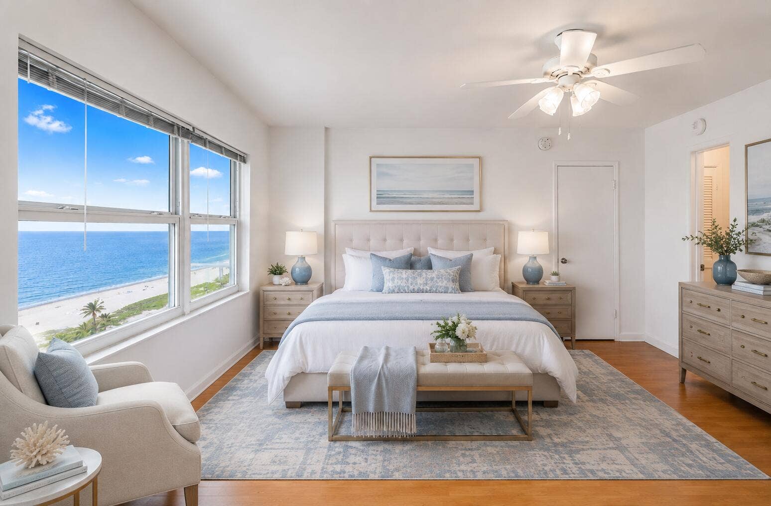 111 N Pompano Beach Boulevard N, #1611, Pompano Beach, FL 33062 Furniture is staged.