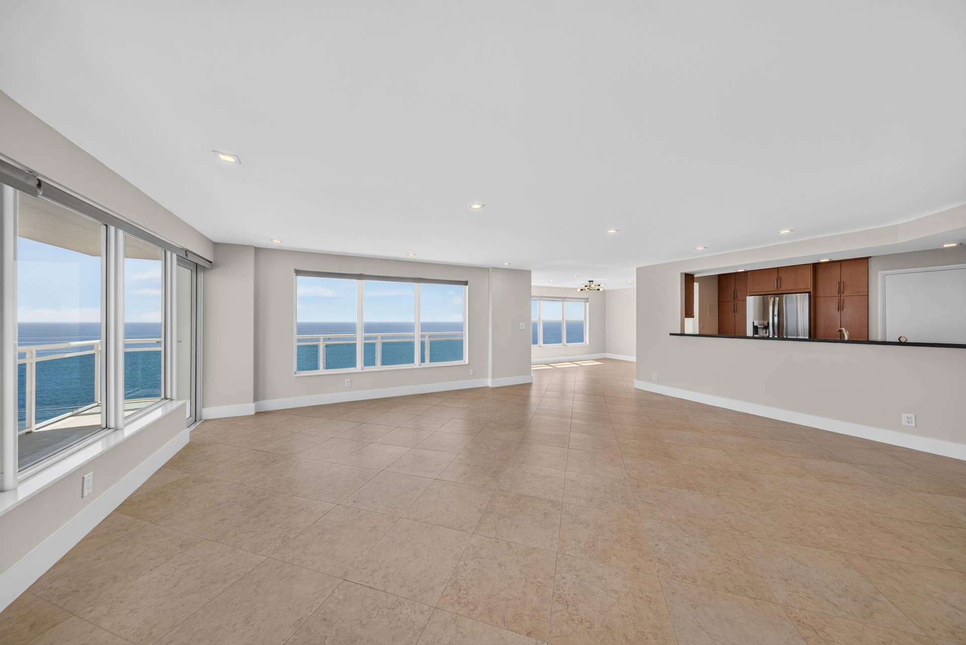 3900 Galt Ocean Drive, #2417, Fort Lauderdale, FL 33308 Generously proportioned living, dining and kitchen areas are surrounded by captivating Atlantic Ocean views.