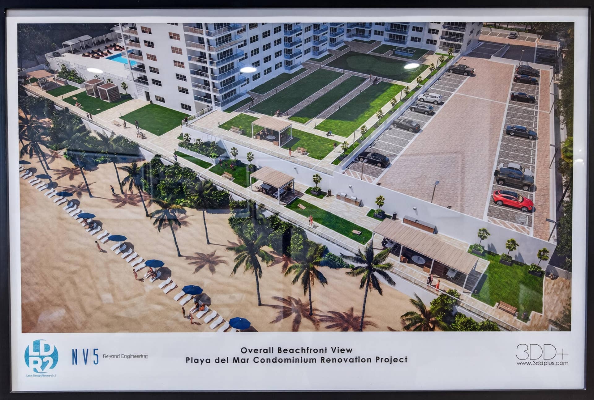3900 Galt Ocean Drive, #2417, Fort Lauderdale, FL 33308 Architectural rendering depicting proposed beachfront and amenity improvements associated with Playa del Mars building-wide renovation program. Rendering is conceptual; final design, materials, features and completion schedule are subject to change and association approval.